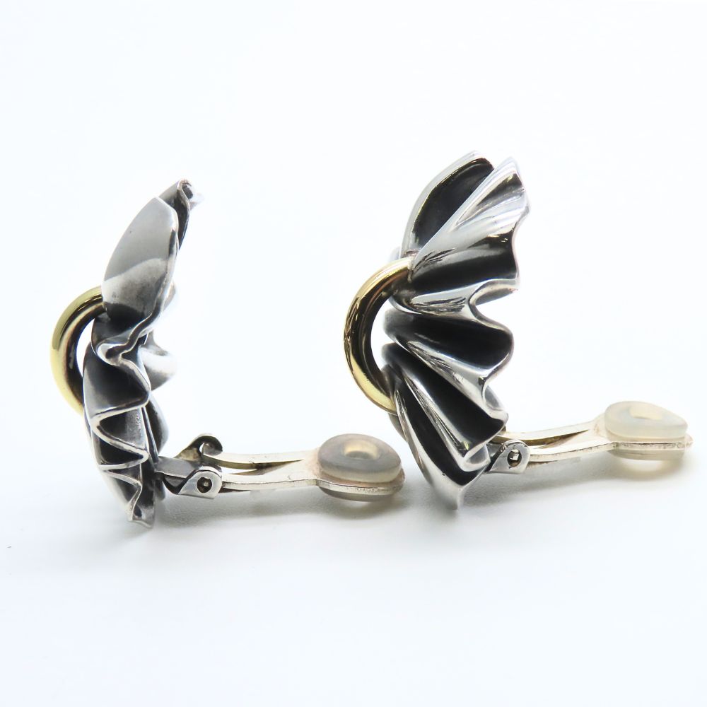 Used Georg Jensen Earring 400 Silver925 26.0g Silver gold Accessories