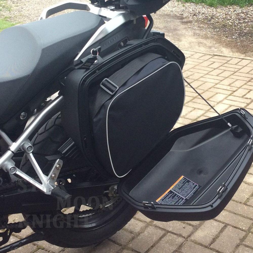 Motorcycle Luggage Bags Expandable Inner Bags Black Trunk Inner Bags For SUZUKI V-STROM DL1000 DL 1000 V Strom DL650