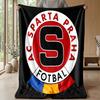 Sparta Prague Theme Blanket Soft Flannel Fleece Blanket Warm Lightweight Throw Blanket for Home Sofa Bed