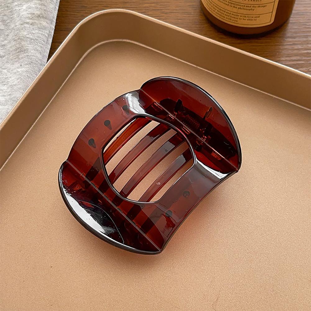 Retro Tortoiseshell Updo Hair Clip Elegant Simple Non-slip Hairpin Hair Claw Clip Headwear Hair Accessory for Women