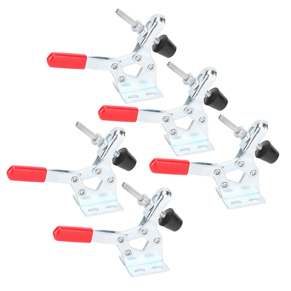 5Pcs QuickRelease Toggle Clamp Vertical Fixture Fastening Workholding Tool 30kg Clamping Force