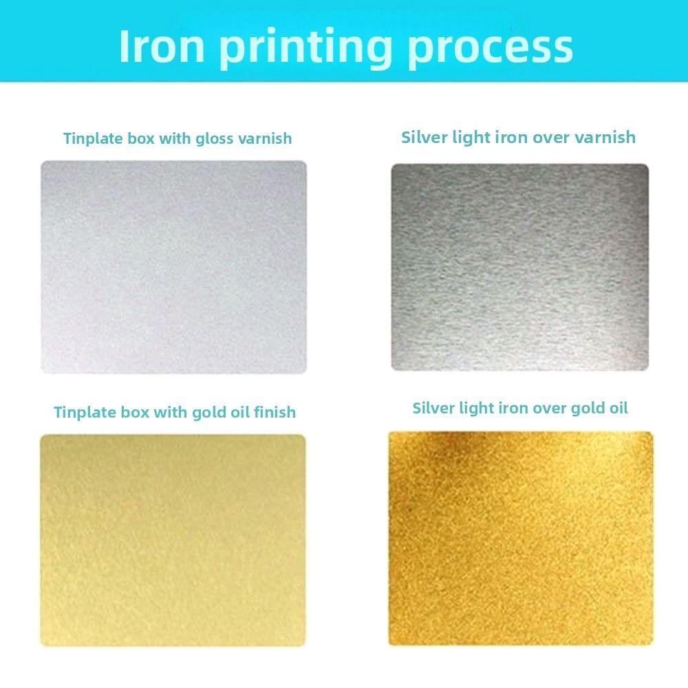 Circular Shape Tea Jar Mini Size Metal Box Organizer Tea Tin Tea Storage