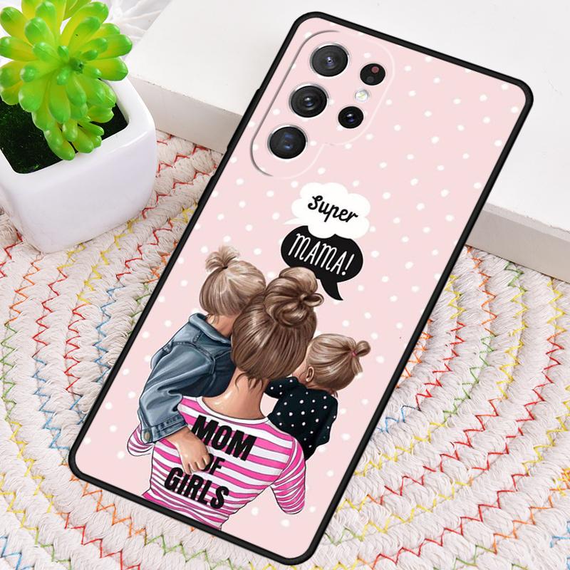 Baby Mom MUM MOTHER Girl Queen Phone Case for Samsung Galaxy Note 10 Pro S26 Ultra S23 S24 FE S25 S21 S22 PLUS Shockproof Cove