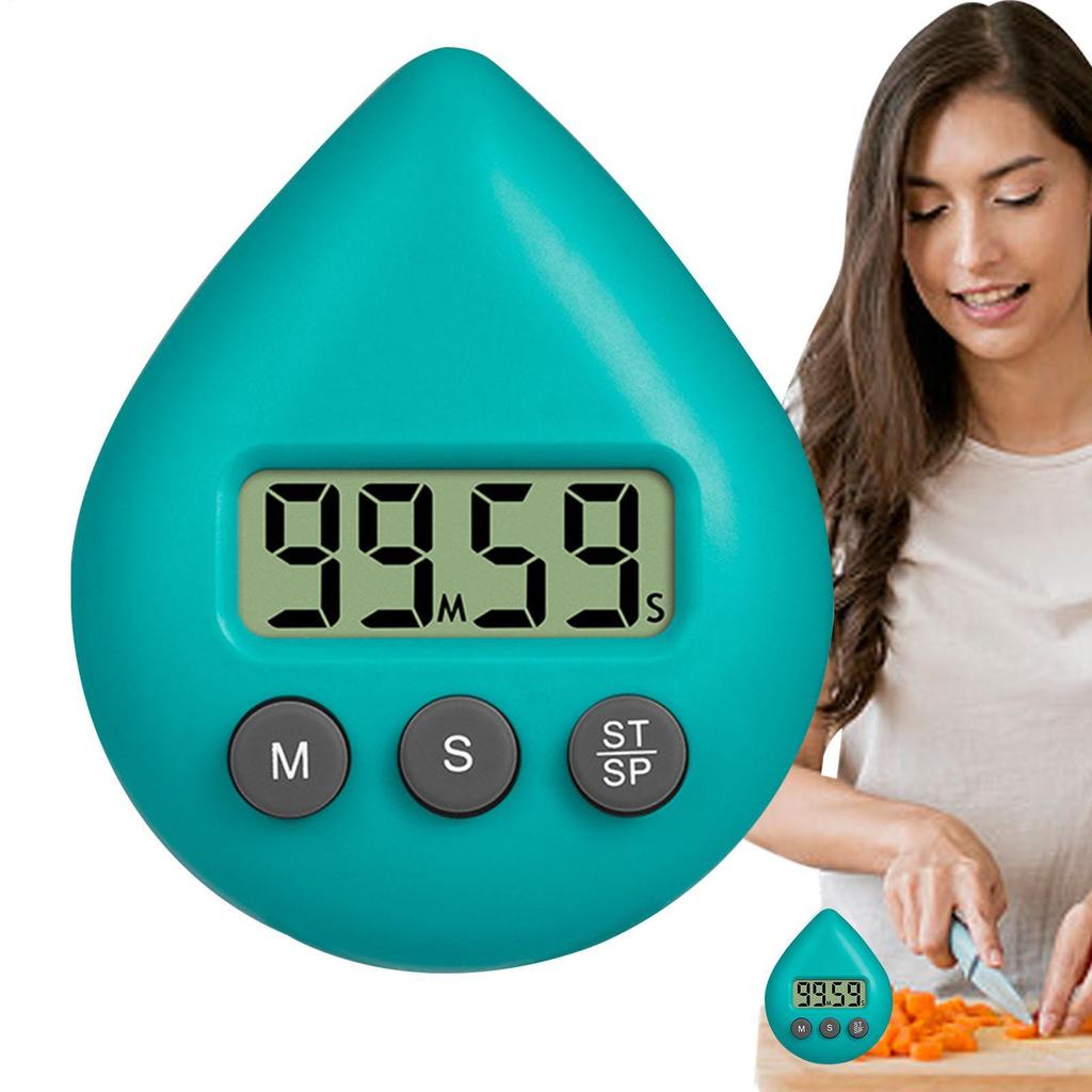 Kitchen Timer Clear Reminder Portable Compact Countdown Timer Waterproof for Classroom Learning Exercising Travel Working Shower