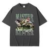 Master Baiter Barschfischen Fischer Lustig Meme Grafik T-Shirts Herren Freizeit Baumwolle T-Shirt Kurzarm Vintage T-Shirts