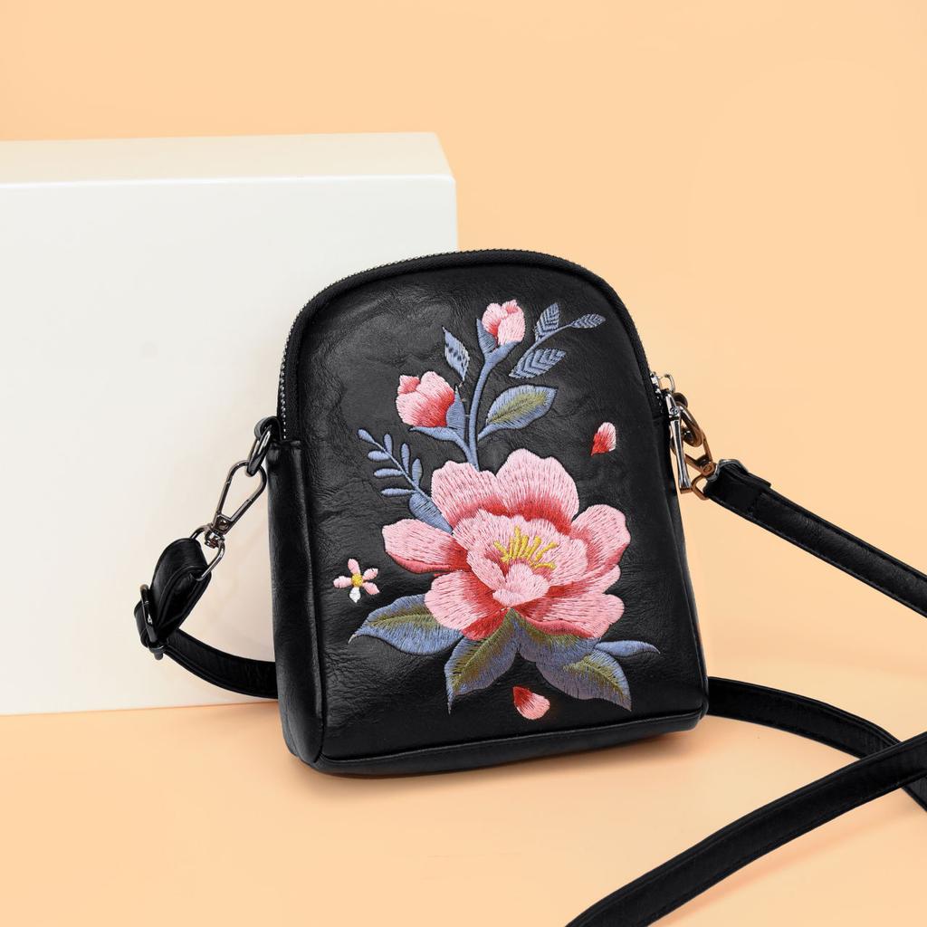 Embroidered Small Bag Chinese Style Single Shoulder Crossbody Mobile Phone Coin Purse Bag
