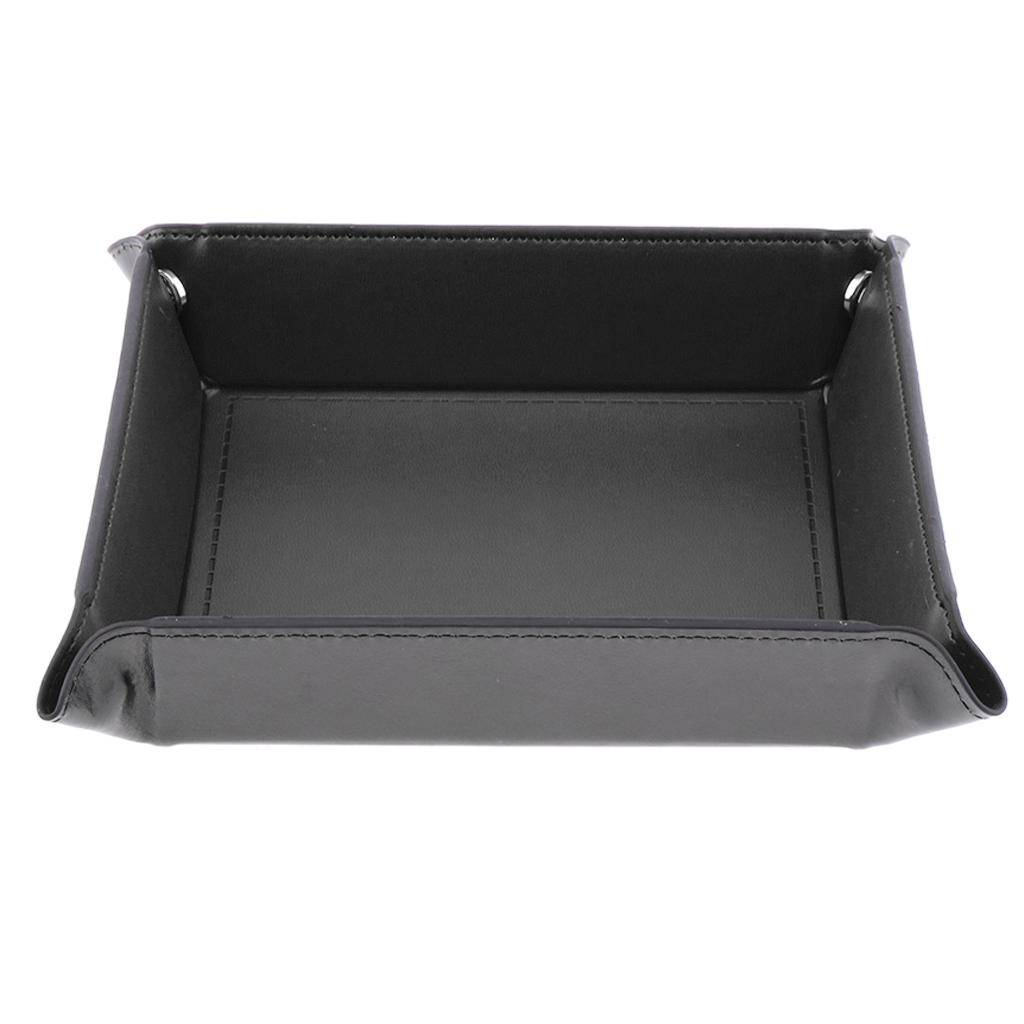 Tray PU Leather Rolling Tray Holder for Games Like RPG, DND, Drinking Bar Board Game Supplies
