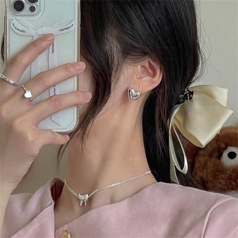 New Fashion Temperament  Love Stud Earrings  for Women Girl Gift Jewelry Wholesale