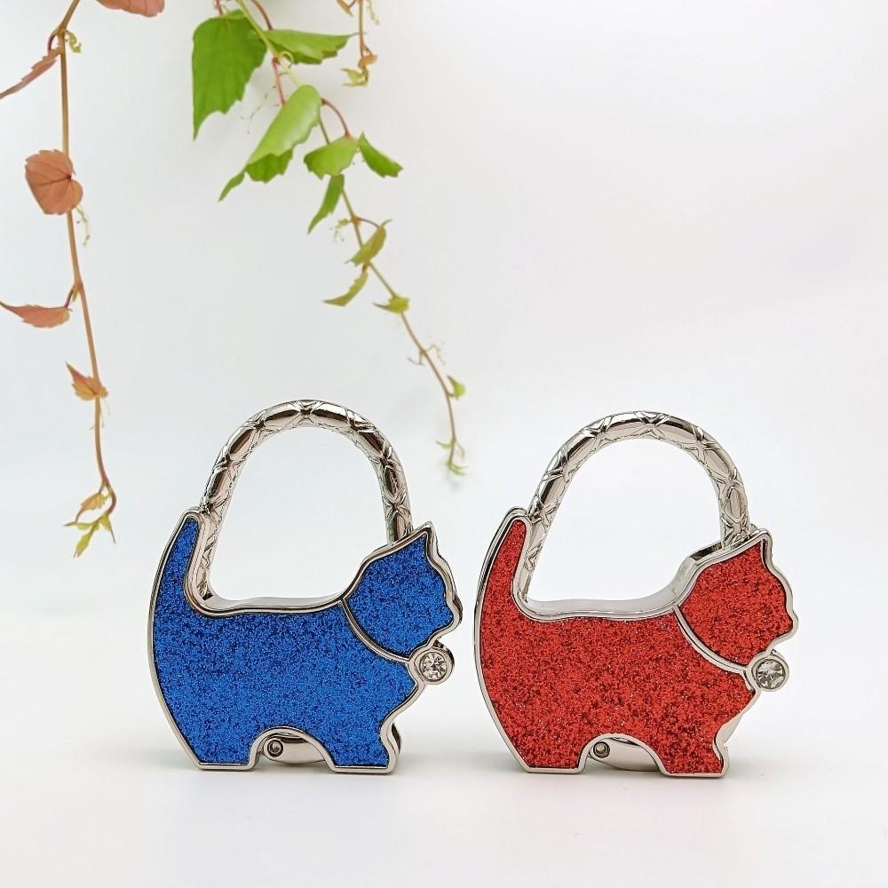 Foldable Cat Handbag Hook Lovely Design Folding Bag Hook NEW Table Edge Hook Home Decoration