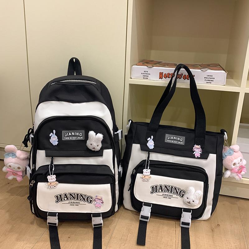 Schoolbags for Children Elementary School Students Junior High School Girls High School Two Piece Backpack