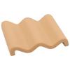 New Marble Pattern Soap Dish Silicone Wave Shaped Soap Holder Anti Slip Quick Drying Soap Tray Kitchen Countertop