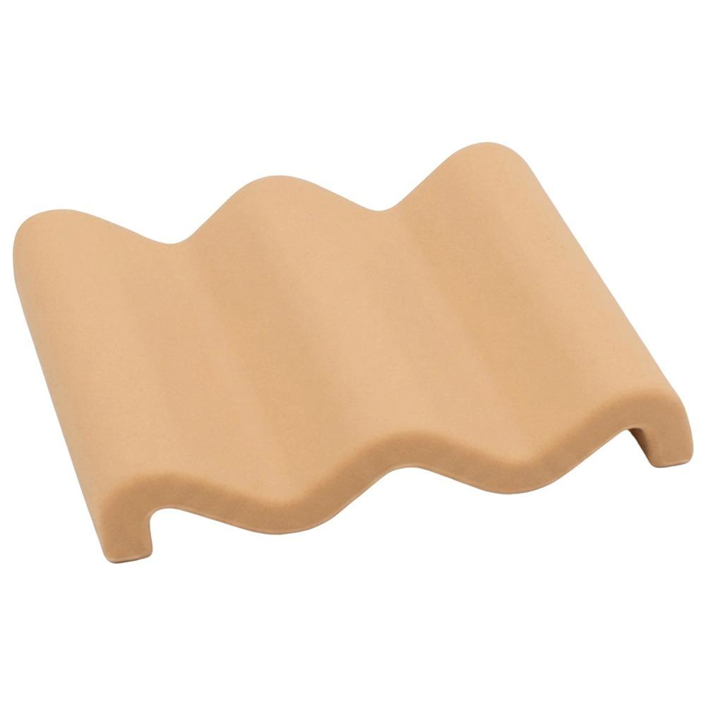 New Marble Pattern Soap Dish Silicone Wave Shaped Soap Holder Anti Slip Quick Drying Soap Tray Kitchen Countertop
