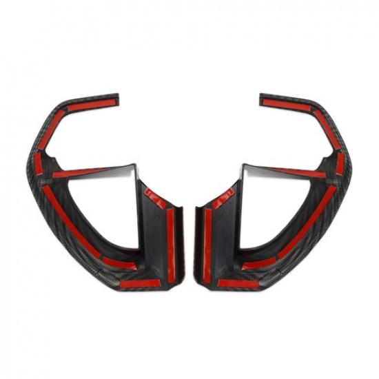 Carbon Fiber Style Inner Steering Wheel Trim Cover Fit For Toyota Tundra +