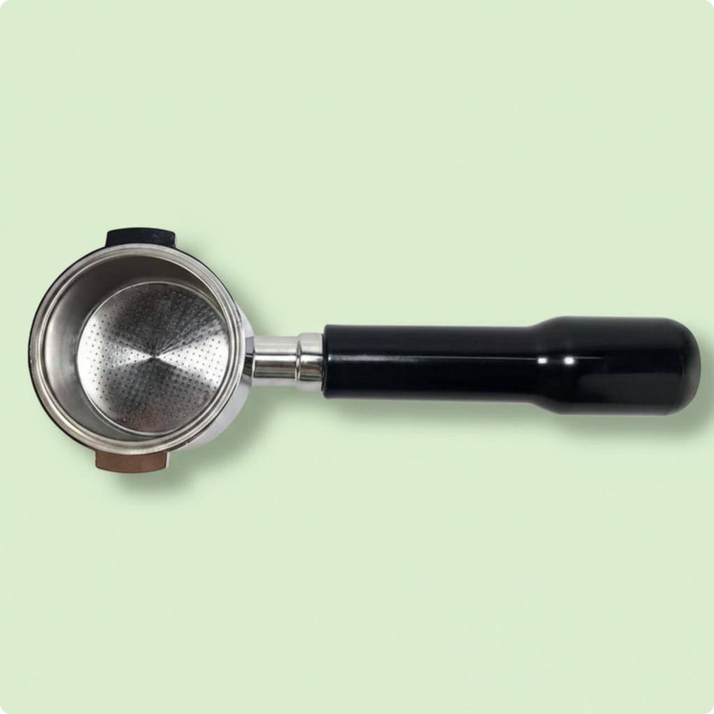 51mm Bottomless Portafilter Easy to Clean 51mm 3-Prong Coffee Handle Uncovered Portafilter Rust Resistant Espresso Group Handle