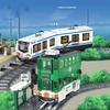 Elektryczny Pociąg Metra Samochód Miejski Metro Tram Akumulator Litowy Silnik Klocki Techniczne Zabawki Dla Dzieci Prezenty