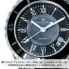 Salvatore Marra Men's Watch Quartz Roman Numerals Ceramic Band (no.2 white)