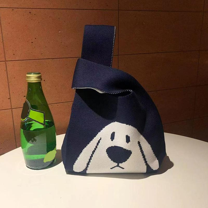 Корейский Шик Простая Ретро Ажурная Вязаная Сумка-Тоут Сумка Через Плечо Женская Жилетка Сумка Открытый Верх Пряжа Сумка Сумка для Покупок Отправка 709₽