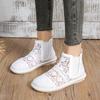 Fashion Hot Selling 2025 New Comfort Fashion Women's Breathable Mesh Summer Shoes Lace Walking Shallow New Solid Non Slip Casual Shoes
