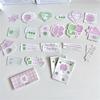 40Pcs Lucky Four-Leaf Clover Self-Adhesive Sealing Sticker Photo Cards Packaging Bag Journal Deco Sticker