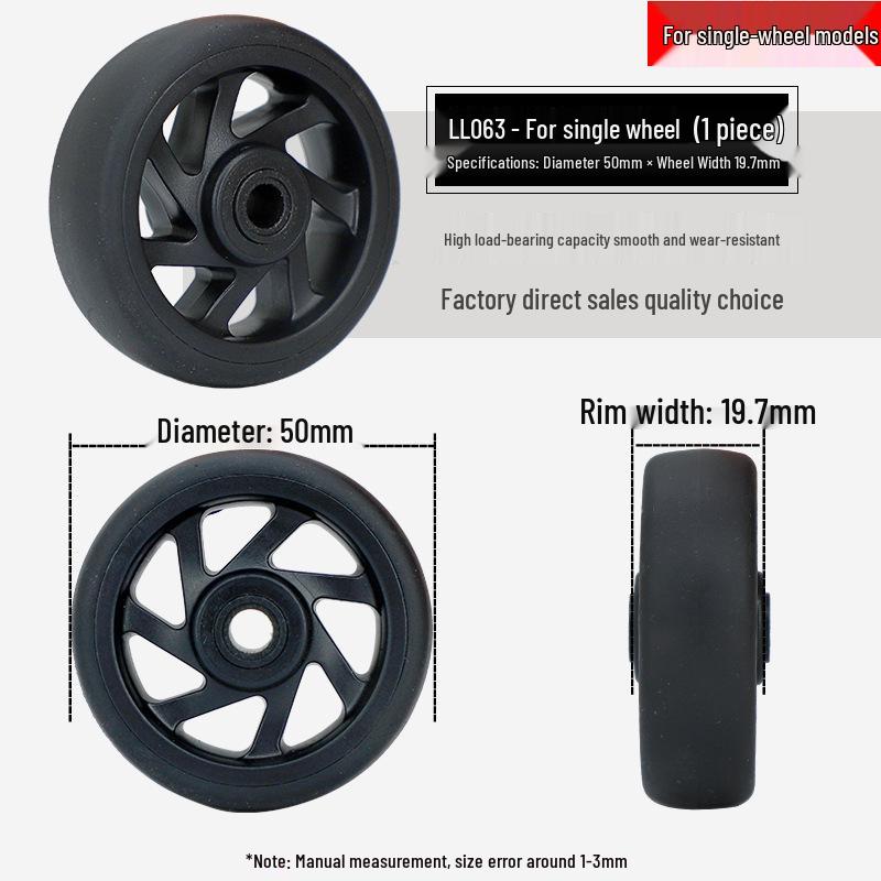 Universal Telescopic Luggage Wheels & Leather Case Replacement Rollers with Password Lock.