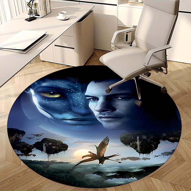 Avatar-Inspired Chair Mat - Round Carpet for Home Decor, Office Use, and Gifts0191b