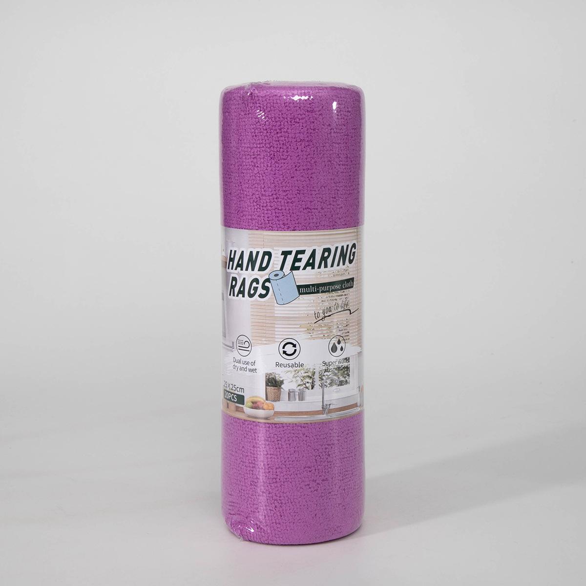 

Сворачиваемая многофункциональная отрывная тряпка Кухонное полотенце Салфетка для уборки Ленивая тряпка polyester brocade 25 * 25cm: 1 roll of 20 pieces