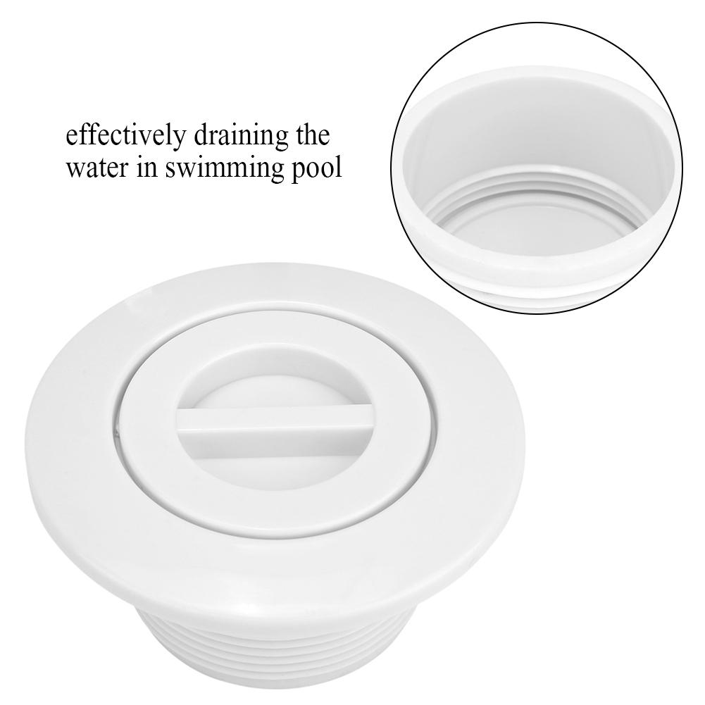 White Plastic Swimming Pool Main Drain Floor Drain Water Inlet Draining Accessory