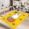 1PC rabbit flowers Anti-slip carpet, suitable for Office, bedroomand playrooms. It can also be used as a sofa footrest cover-W48
