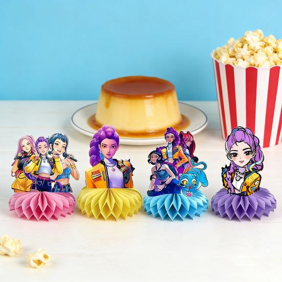 8 st honungskakabordsdekoration skrivbordsprydnad filmjägare födelsedagsfest bordsdekoration barnfesttillbehör fotobåsrekvisita