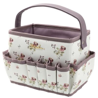 Nitori Deco Home Cosmetic Carry Floral Pattern WH 5811195 IB-i-W