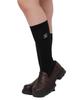 WEGO Compression Antibacterial and School Sizes Black Women's Hosomi-chan Socks, Odor-Resistant, Logo, Girly, 23-25cm,