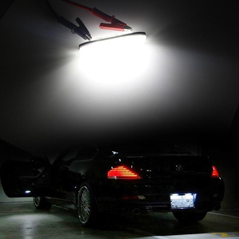 2PCS Car LED License Plate Light Super Bright Canbus For Volvo S80 XC90 S40 XC60 S60 C70 V50 XC70 V70 White