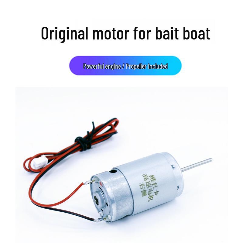 Bait Boat Accessories: Battery, Remote Control, USB Charger, Boat Bag, Antenna, Motor, Propeller, Motherboard.