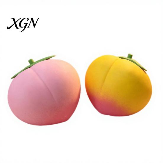 Anxiety Relief Toy Giant Peach Stress Toy, Realistic Large Squeeze TPR Ball Simulated Fruit Sensory Desk for Adults & Kids