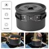 Portable Camping Pot with Lid and Folding Handle Camping Cookware Non-Stick Outdoor Cooking Pot for Camping Hiking