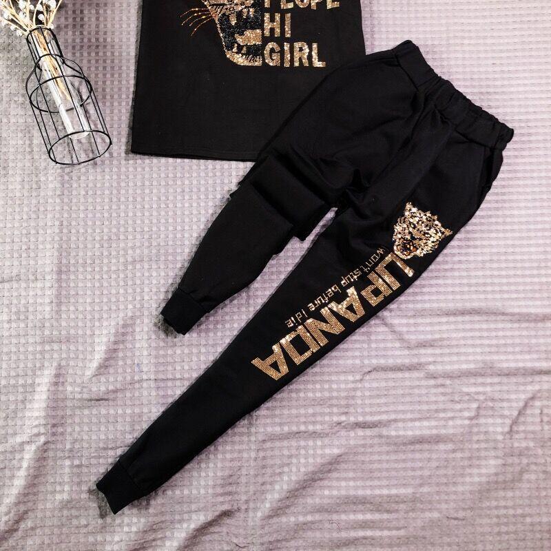 Retro Nische Übergröße Damen Sommer Zweiteiler mit kurzen Ärmeln und stilvollem Strass-Design