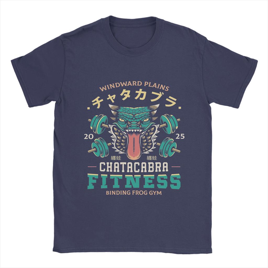 Fantastisches Monster Hunter T-Shirt für Herren O-Ausschnitt Reine Baumwolle T-Shirt Chatacabra Fitness Kurzarm T-Shirts Grafisch bedruckte Oberteile