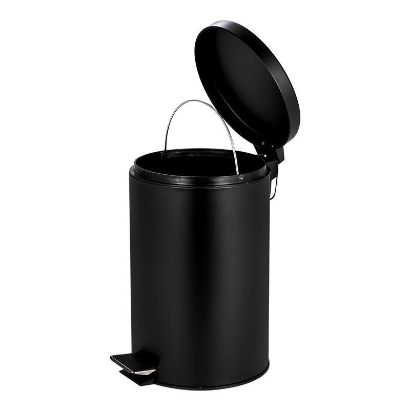 Ouroz 12L Matte Black Pedal Bin