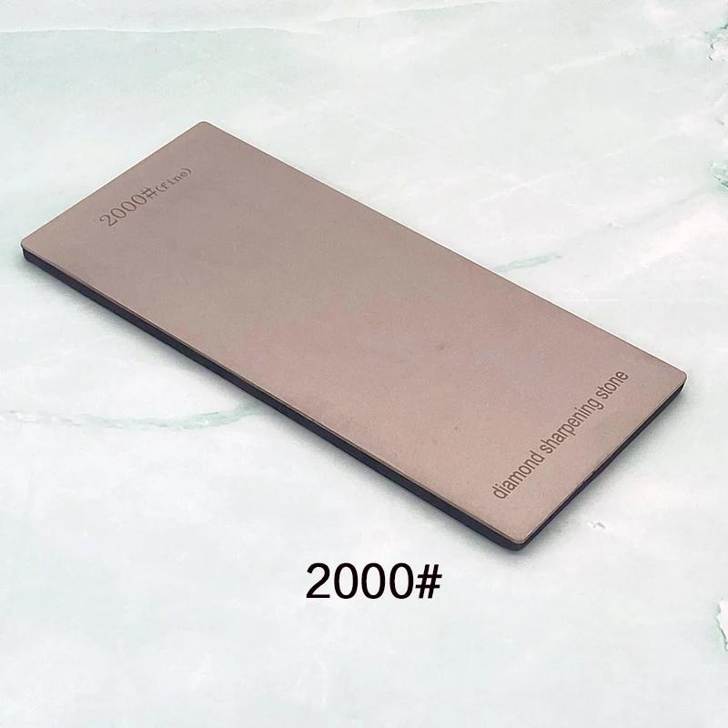 DiamantSchleifstein Messerschärfer Anti-Rutsch-Basis 120~3000 Küchenmesser Schärfwerkzeug Set 4-8 Dünne Klinge Platten Set