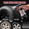 Black Shiny Car Tire Spray - Protects and Brightens Tires, Quickly Restores the Luster of Tires, Plastics and Rubber, Polishes S