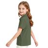 Girls' Short Sleeve School Uniform T-Shirt Casual Dress Top for Everyday Wear