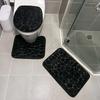 3PCS/set Bath Mats Non Slip Memory Foam Bathroom Soft Rugs Water Absorption Dry Fast Bath Mat Machine Washable for Home Floor
