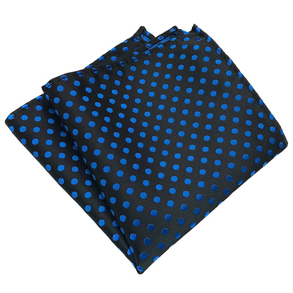 Men's Wedding Party Formal Dot Jacquard Pocket Square Handkerchief