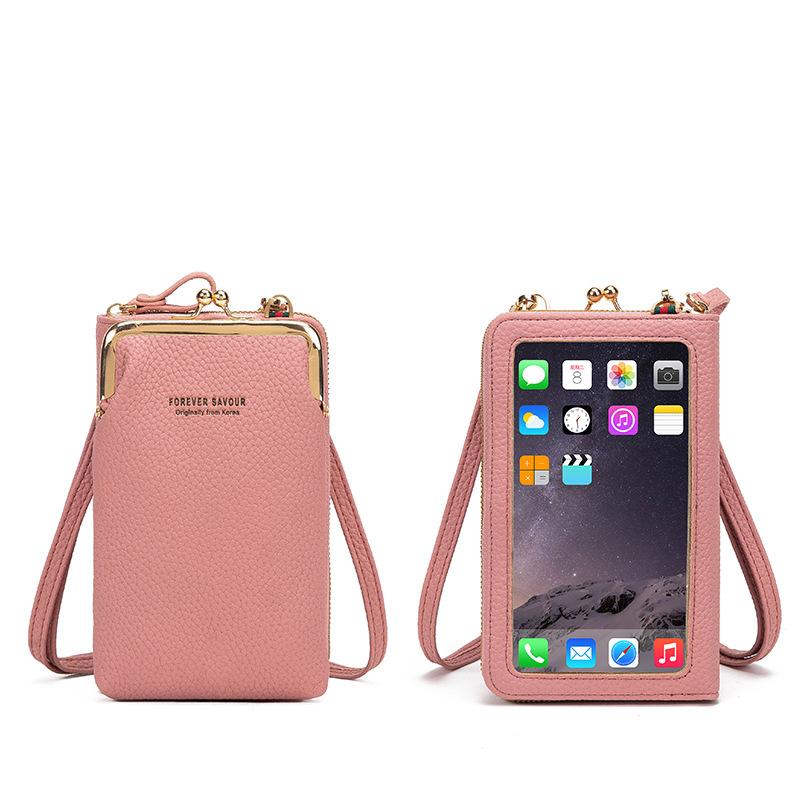 

Student change bag trendy mini touchscreen mobile phone bag messenger girl summer new fashion women s wallet 18*11*5CM