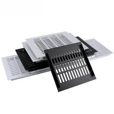 200MM Dikdörtgen Hava Menfezi Kapağı Alüminyum Alaşım Havalandırma Izgarası Gardırop Ayakkabı Dolabı Dolap Mobilyaları Vantilatör Örgüsü