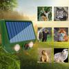 Solar Powered IP66 Waterproof Animal Repellent Device with 500mAh Rechargeable Battery for Outdoor Garden Lawn Pest Control