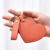 Rotate Small Mirror Love Heart Makeup Mirror Korean Style Colorful Love Keychain  Women