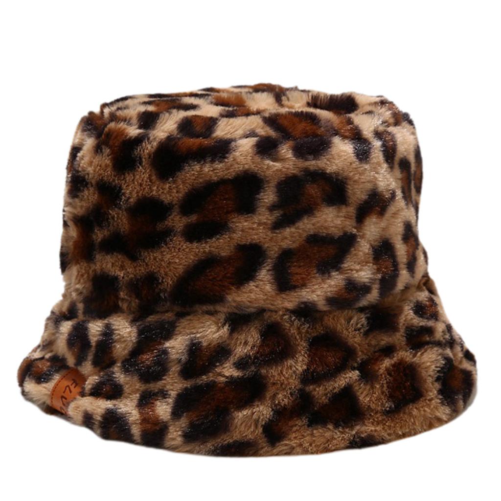 Buy Women Vintage Leopard Thicken Fuzzy 