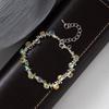 Delicate Symphony Crystal Irregular Beaded Geometric Bracelet Sweet Little Fresh Girly Cold Wind Jewelry