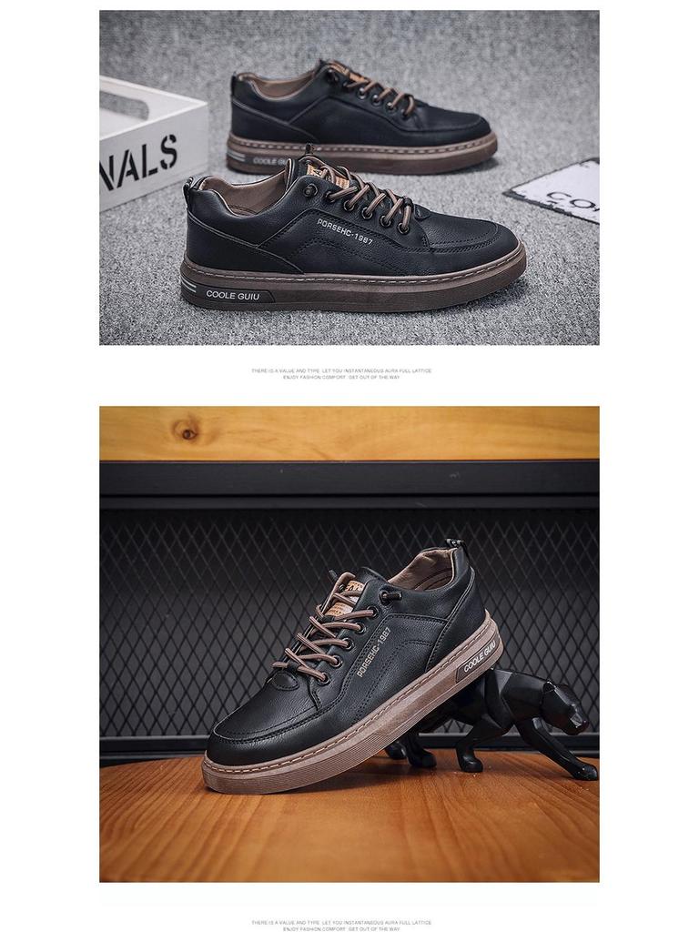 Herr Vår Vita Andningsbara Canvas Sneakers - Mångsidiga Casual Skor med Tjock Sula i Koreansk Stil